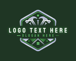 Nail - Roofing Construction Carpentry logo design