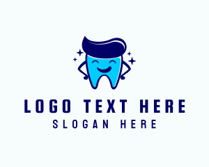 Toothbrush - Dental Clinic Happy logo design