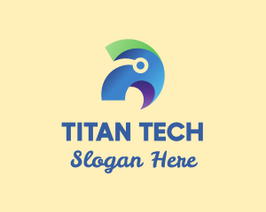 Animal Tech Parrot logo design