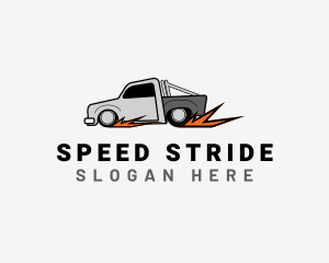 Pickup Truck Speed logo design