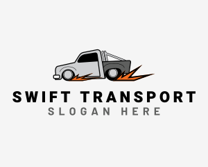 Pickup Truck Speed logo design