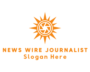 Journalist - Solar Camera Shutter logo design