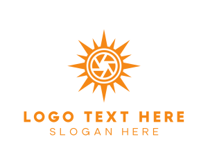 Bright - Solar Lens Shutter logo design