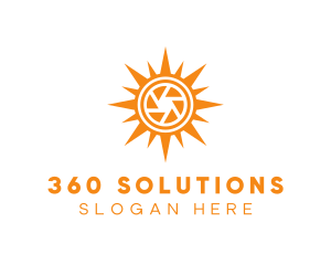 Solar Lens Shutter logo design