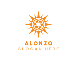 Solar Lens Shutter logo design