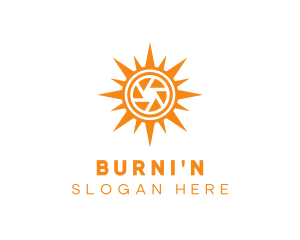 Solar Lens Shutter logo design