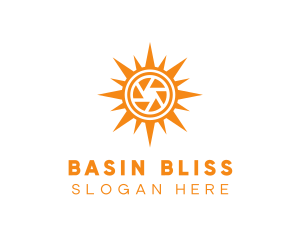 Solar Lens Shutter logo design