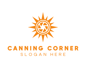 Solar Lens Shutter logo design