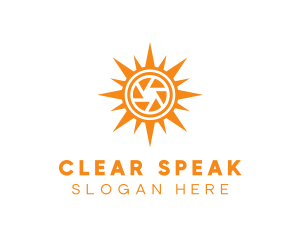 Solar Lens Shutter logo design