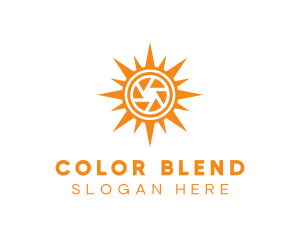 Solar Lens Shutter logo design