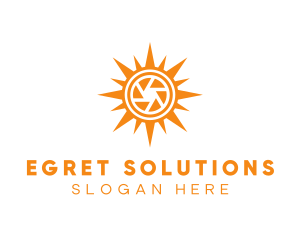 Solar Lens Shutter logo design