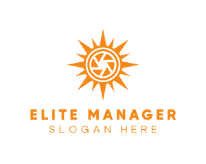 Solar Lens Shutter logo design