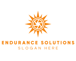 Solar Lens Shutter logo design