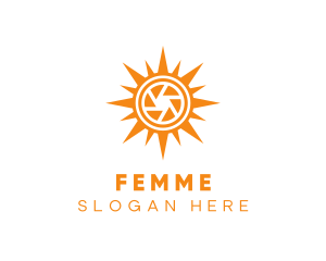 Solar Lens Shutter logo design