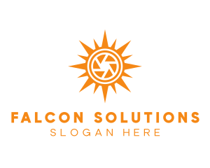 Solar Lens Shutter logo design