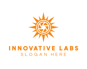 Solar Lens Shutter logo design