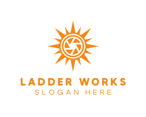 Solar Lens Shutter logo design