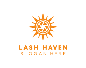 Solar Lens Shutter logo design