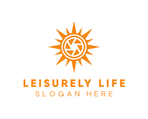 Solar Lens Shutter logo design