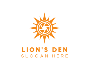 Solar Lens Shutter logo design