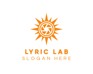 Solar Lens Shutter logo design