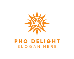 Solar Lens Shutter logo design