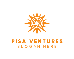 Solar Lens Shutter logo design