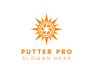 Solar Lens Shutter logo design