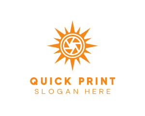 Solar Lens Shutter logo design