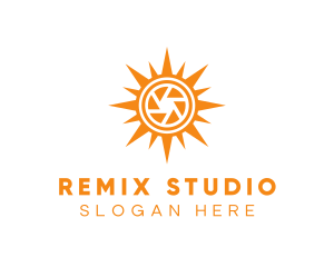 Solar Lens Shutter logo design