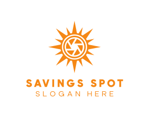 Solar Lens Shutter logo design