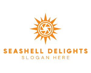 Solar Lens Shutter logo design