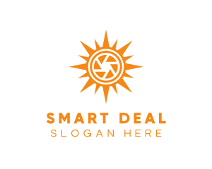 Solar Lens Shutter logo design