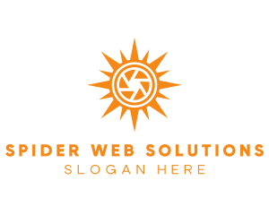 Solar Lens Shutter logo design