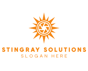 Solar Lens Shutter logo design