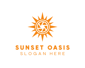 Solar Lens Shutter logo design