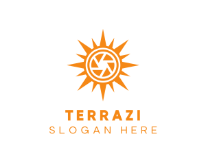 Solar Lens Shutter logo design