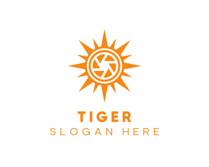 Solar Lens Shutter logo design