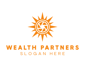 Solar Lens Shutter logo design