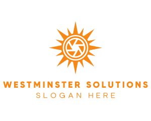 Solar Lens Shutter logo design