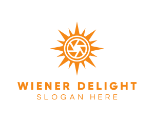 Solar Lens Shutter logo design