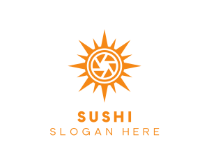 Solar Lens Shutter logo design