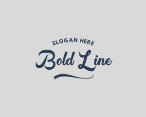 Underline - Quirky Cursive Brand logo design