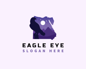 Eagle Pyramid Egypt logo design