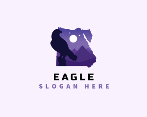 Eagle Pyramid Egypt logo design