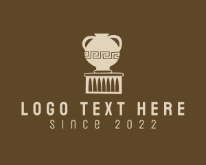 Vase - Pillar Pottery Artifact logo design