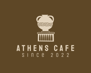 Athens - Pillar Pottery Artifact logo design