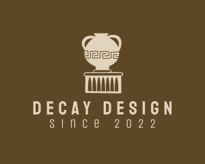 Ruin - Pillar Pottery Artifact logo design