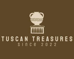 Tuscan - Pillar Pottery Artifact logo design