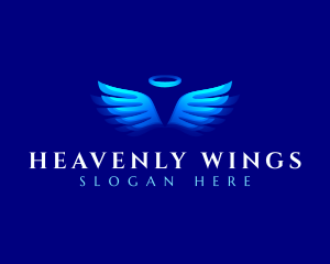 Angel - Angel Halo Wings logo design